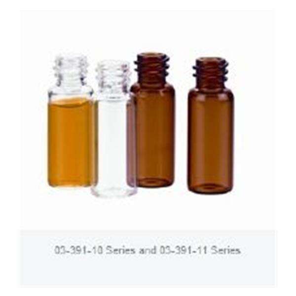 Vial Sample Borosilicate Glass 19x65mm 12mL Amber 200/Pk